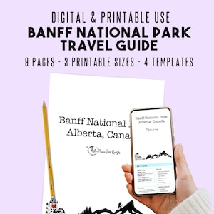 Banff Travel Planner: Alberta Canada Guide (Digital PDF)