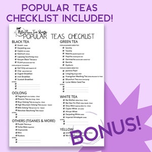 Tea Tasting Journal: Keep Track Of The Teas You've Tried Digital Download 8.5 x 11 Interactive PDF Printable image 7