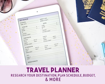 Ultimat reseplanerare | Resplan, budget, packlistor (digital PDF)
