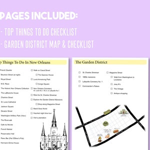 Printable New Orleans Top Things To Do Checklist Digital Editable PDF New Orleans Louisiana U.S. Travel Guides Trip Planner image 3