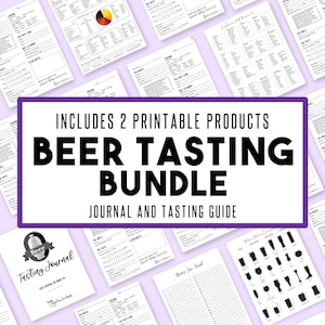 Beer Tasters BUNDLE | Beer Tasting Sheets & Guide | Brewery Tasting | Instant Download | Beer Aromas and Flavours | Tasting Notes |