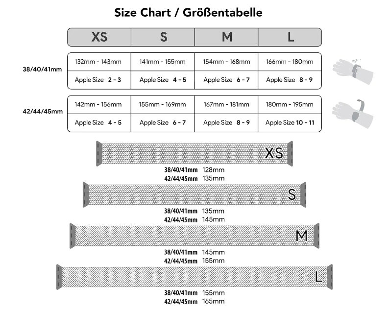 Geflochtenes Armband aus elastischem Nylon iWatch kompatibel für 38/40/41 mm bzw. 42/44/45 mm in verschiedenen Farben Bild 9
