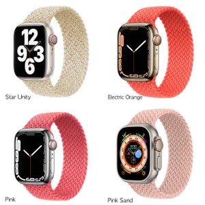 Geflochtenes Armband aus elastischem Nylon iWatch kompatibel für 38/40/41 mm bzw. 42/44/45 mm in verschiedenen Farben Bild 8