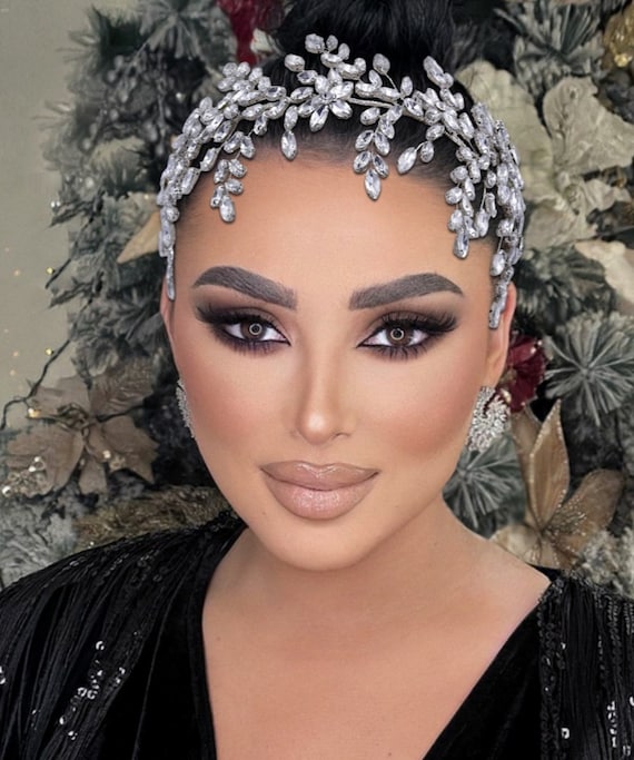 Bridal Headpiece Wedding hair jewelry Hair piece Zirconia Bridal Hair comb  Wedding headband Wedding Hair Jewelry Wedding Hair Accessories