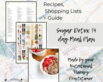 14-Day Sugar Detox Meal Plan | Gluten-Free with 2 Cheat Days | Cleanse, Energize & Reset