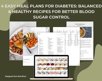 4 Easy Meal Plans for Diabetes: Balanced & Healthy Recipes for Better Blood Sugar Control