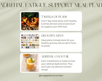 Adrenal Fatigue Support Meal Plan