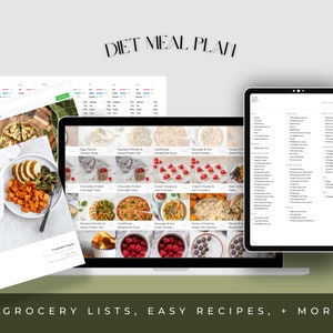 Diet Meal Plan 4 week Boost Metabolism, Confidence Boost, Vibrant Lifestyle