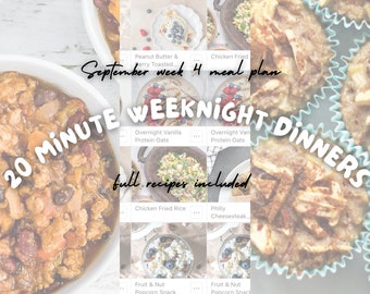 Diners van 20 minuten voor drukke doordeweekse diners en budgetvriendelijke maaltijden