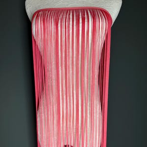 Frangia larga 40", frangia larga 100 cm, alta qualità, frange dense di alta qualità, rosa salmone, 27 colori