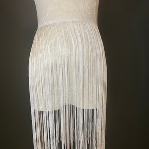 20” Long White Fringe Trim, 17 Colour Options