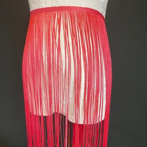 20" Coral Pink Fringe Trim, 17 Colour Options