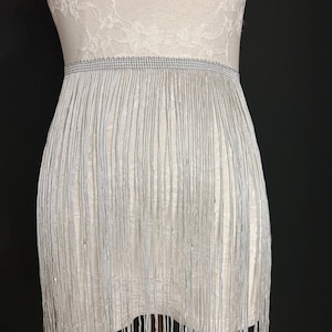12” Silver Fringe Trim