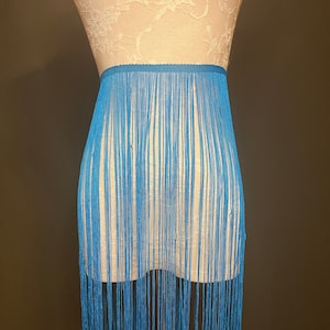 20" Turquoise Blue Fringe Trim, 17 Colour Options