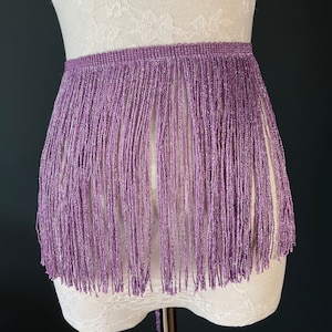 Flecos Lurex, 8" de ancho, Adorno de flecos, Flecos de 20 cm de ancho, Púrpura, Rosa, Negro, Azul marino