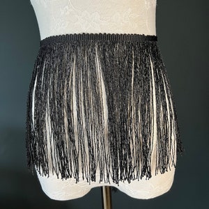 Lurex-franje, 8" breed, franjeversiering, 20 cm brede franje, paars, roze, zwart, marineblauw