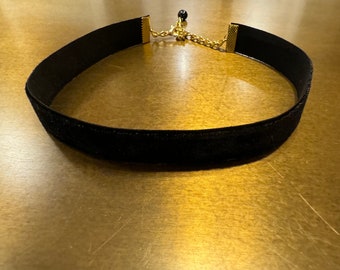 Gargantilla de terciopelo negro, gargantilla negra, gargantilla de cinta negra, vino, azul real, blanco, rojo, 5 colores, gargantilla clásica