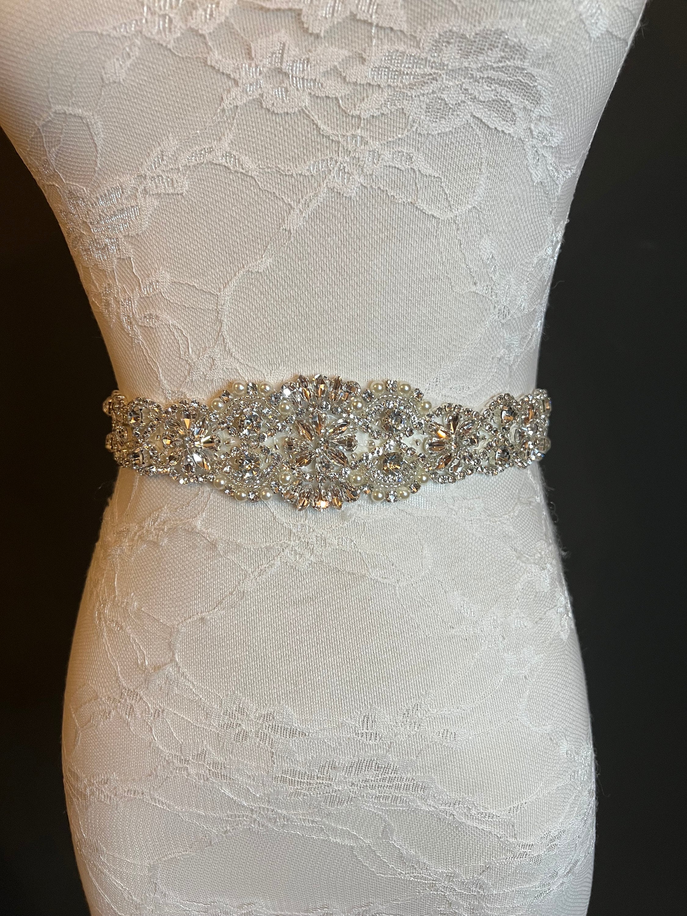 Diamante Wedding Belt - Etsy UK
