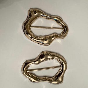 Metal Gold Buckle, Hammered Metal Ring Buckle, Gold Buckle, Swimwear, Dress, Tops, Bags, Crafts, Swimwear, Fashion Buckle, FAN Collection