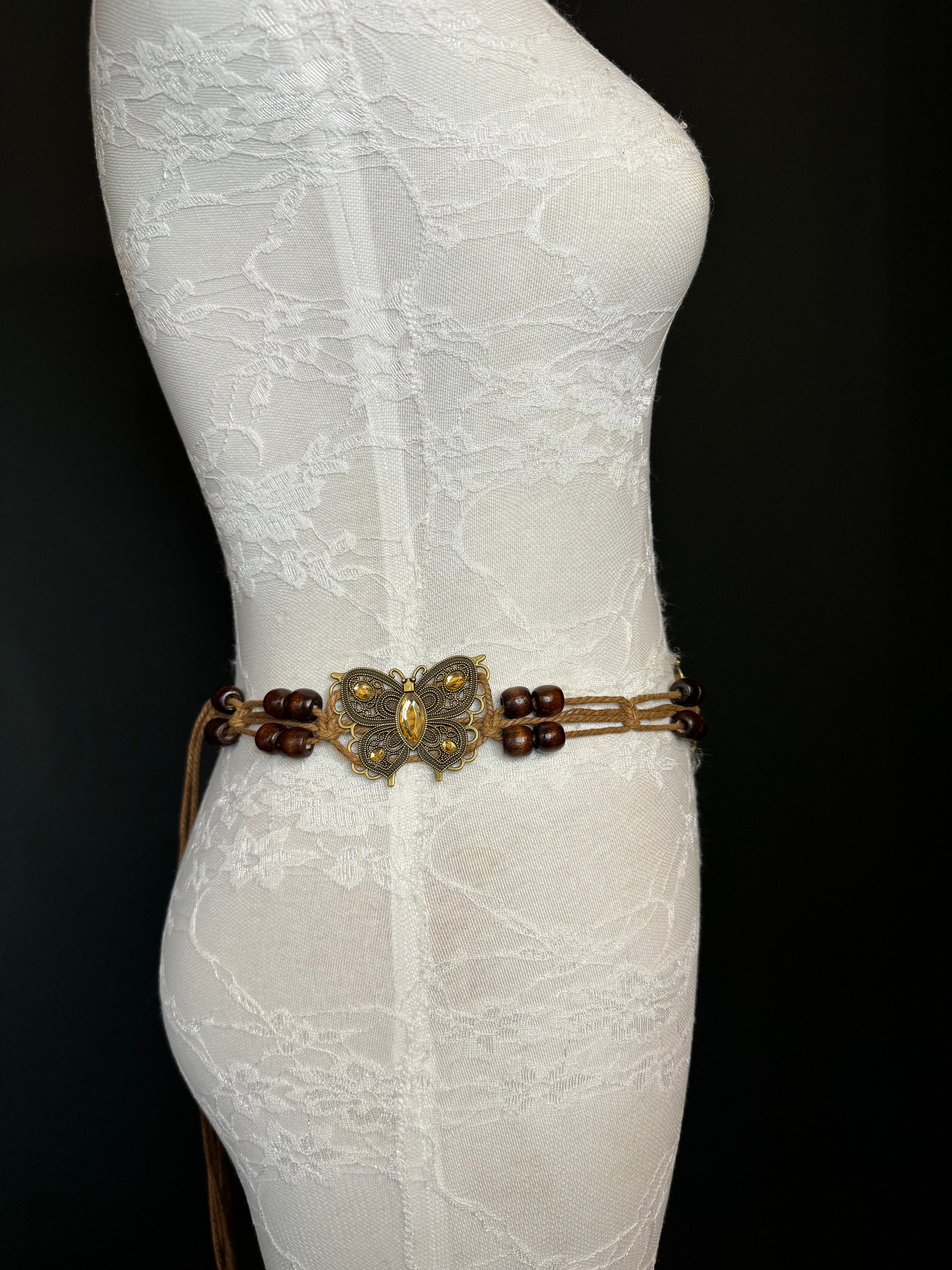 X-long Belt, Jewel Boho Rhinestone Belt, Cord Belt, Vintage X-long Belt, Jewel Boho Rhinestone Belt, Cord Belt, Vintage