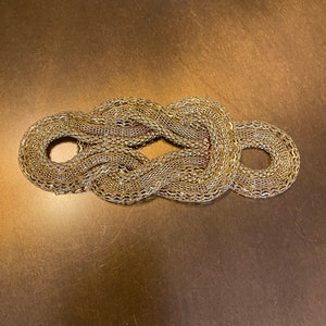 Gold Buckle, Infinity Gold Buckle, Premium Chain Buckle, 18cm x 7cm, Clothing, Fashion, Couture