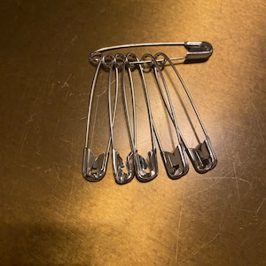 50x Safety PINS 50mm (2”) Size, Silver Clothes Textile, Hemming Craft, Pins
