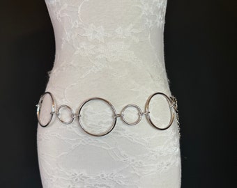 X-long Belt, Ring Belt, Fashion Belt, Silver Ring Belts