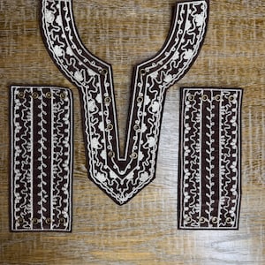 Appliqué, Bordure élégante, Style vintage, Marron, Élégant, Facile à coudre, Couture, Dentelle, Robes, Fan de conception, Fan mode