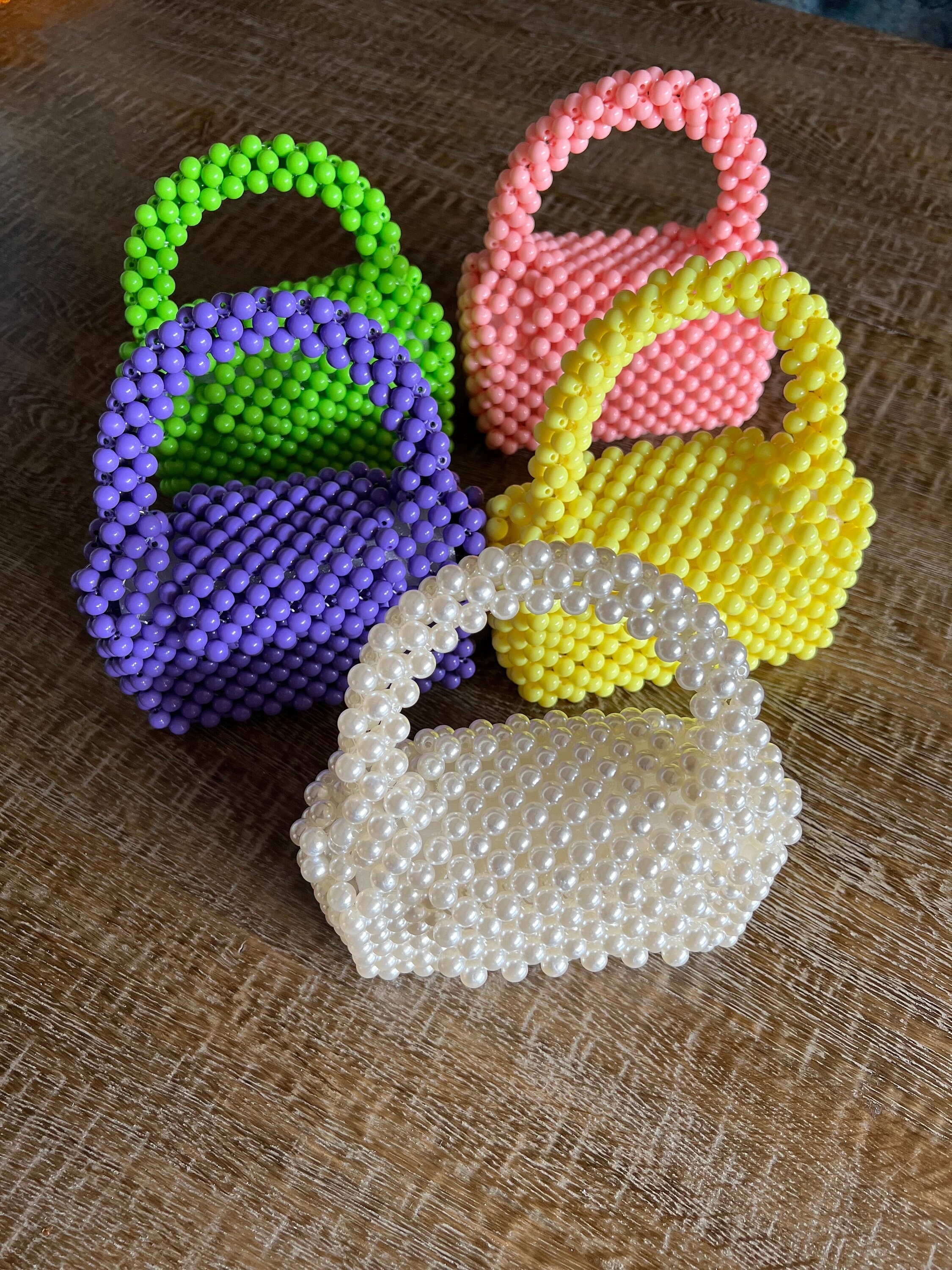 LL17420-POCHETTE A MAIN,Sacs à main de soirée en perles souples pour