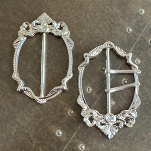Metal Buckle, Statement Buckle, Gold Colour Solid Metal Buckle, 7.5cm x 5.5cm, 3” x 2” Couture, Swimwear, Clothing, Dresses