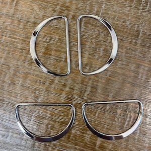 3” D Rings, Metal Over Sized D Rings, 3”, 8cm Shiny Silver, Shiny Gold, Metal D rings