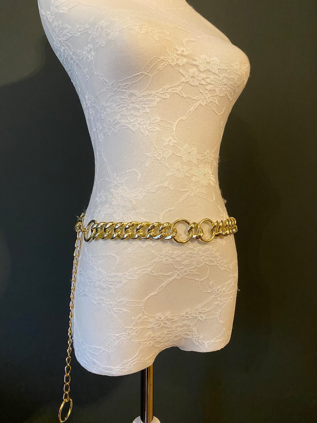 Xlong Chain Belt, Light Gold, Light Weight Chain Belt, Teen Size, 1860
