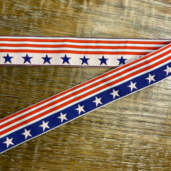 USA tape, Woven Tape, 2.8cm Wide, Stars & Stripes
