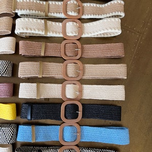 Boho Raffia Elasticated Belts,fashionable Vintage Belts, Natural Raffia ...