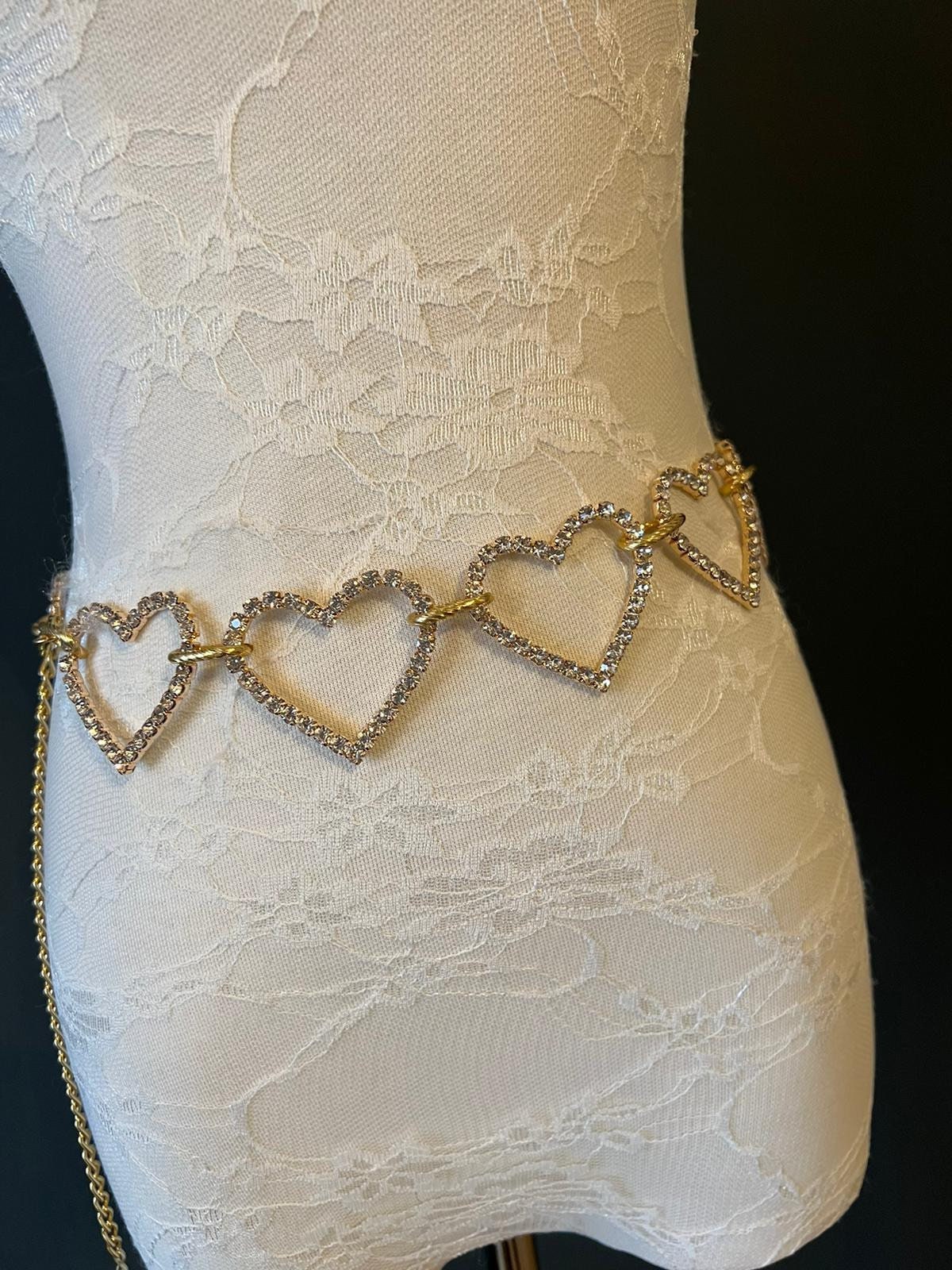 小物 the Virgins heart chain belt Dillard's Heart Conch Chain Belt | Dillard's