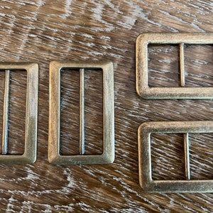 Buckles, Metal Buckles, Antique Brass, Belt Buckles, 6cm x 4cm, 5cm Bar