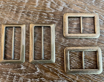 Buckles, Metal Buckles, Antique Brass, Belt Buckles, 6cm x 4cm, 5cm Bar