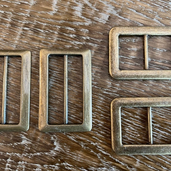 Buckles, Metal Buckles, Antique Brass, Belt Buckles, 6cm x 4cm, 5cm Bar