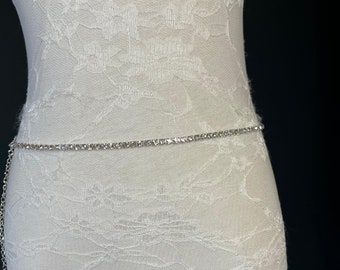 Ceinture très longue, ceinture argentée à strass, mariée, mode, maillots de bain, ceinture, argent, or, grandes tailles, UK 2-36