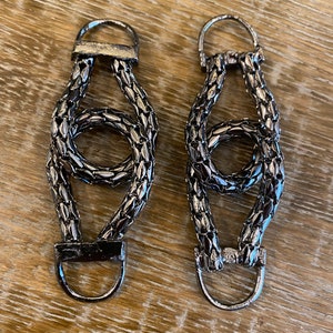 2x Buckles, Gunmetal, Buckle for Straps, Clothing, Swimwear, 9cmx2.5cm