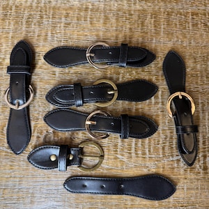Kilt Strap, Goldene Schnalle, Matt Schwarz, Hohe Qualität, Kunsthandwerk, Kleidung, Taschen, 6,5 "x 1,5", Antikes Messing, Gold, Silberne Schnalle, Vegan