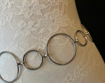 X-long Belt, Ring Belt, Fashion Belt, Silver Ring Belts