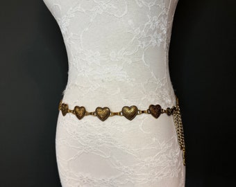 X-long Heart Design Belt, Metal Vintage Style Belt, Teen  display picture 1