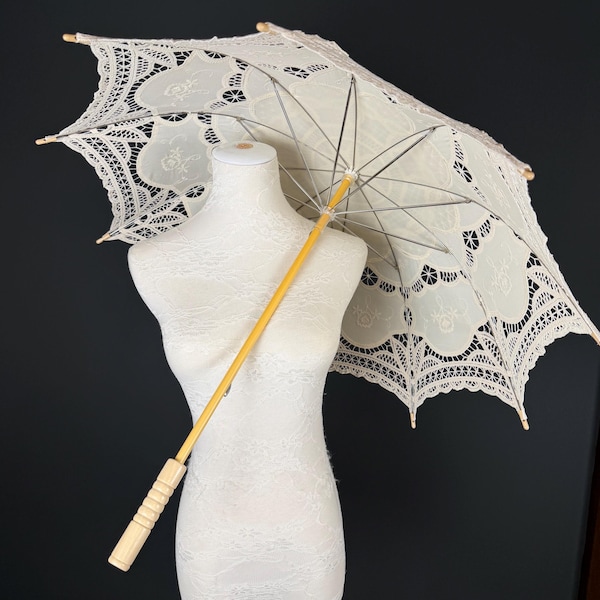 Parasol, style vintage, coton, 9 couleurs, mariage, événementiel, fête, élégant, style, protection solaire