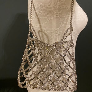 Rhinestone Handbag, Diamanté Handbag , Jewel stone handbag, Exclusive Design, Silver Rhinestones, FAN Design