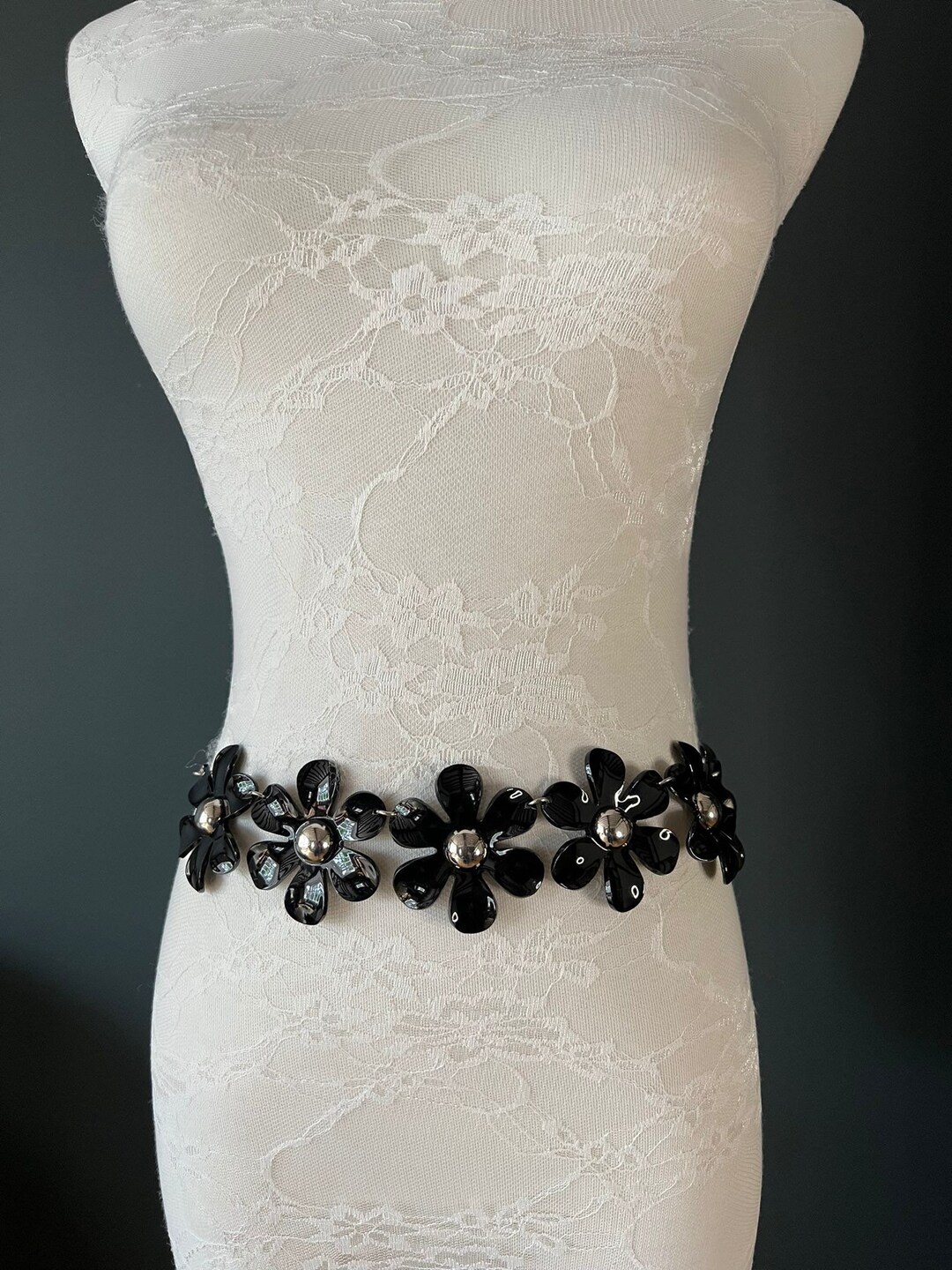 Belt Xlong Daisy Chain Belt Animal Print Chain Belt Etsy