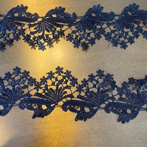 Bordure en dentelle, 9 cm de large, dentelle à motifs, noir, dentelle délicate, dentelle en polyester, robes, lingerie, sous-vêtements, dentelle de 3,5 pouces de large, dentelle noire