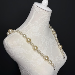 Pearl Strap, Pearl Shoulder Strap, Quality Pearls, 100+ sizes Smooth Pearls, Pearl Bra Straps
