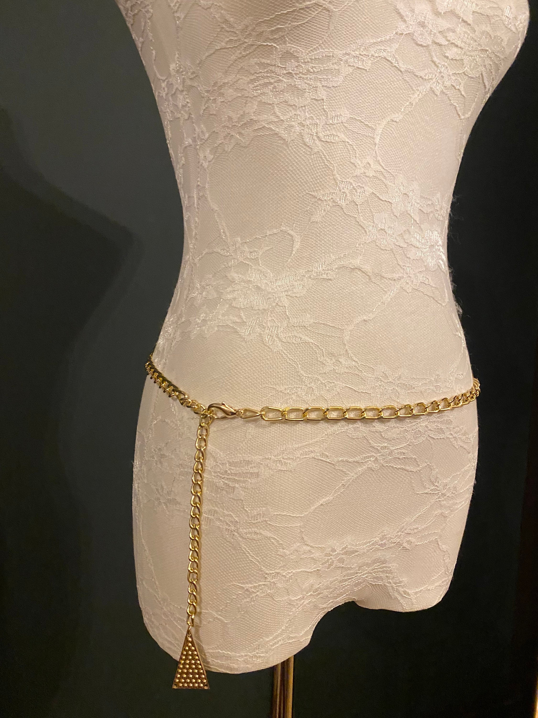 Gold Chain Belt – Handmade to Measure 18–60 Inch Waist - Etsy