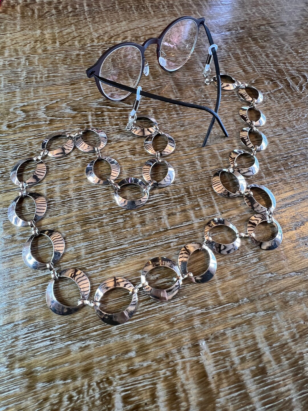 Glasses Chain, Spectacles Chain, Ring Glasses Chain, Silver, Gold, Men ...